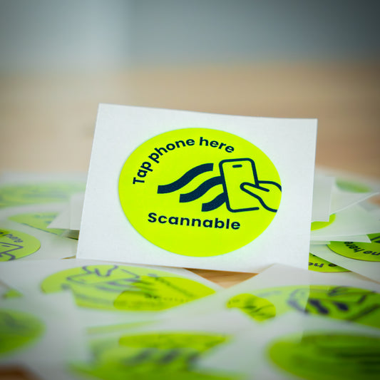 Helmet Sticker NFC Tag 30mm Ø (50 Pack)